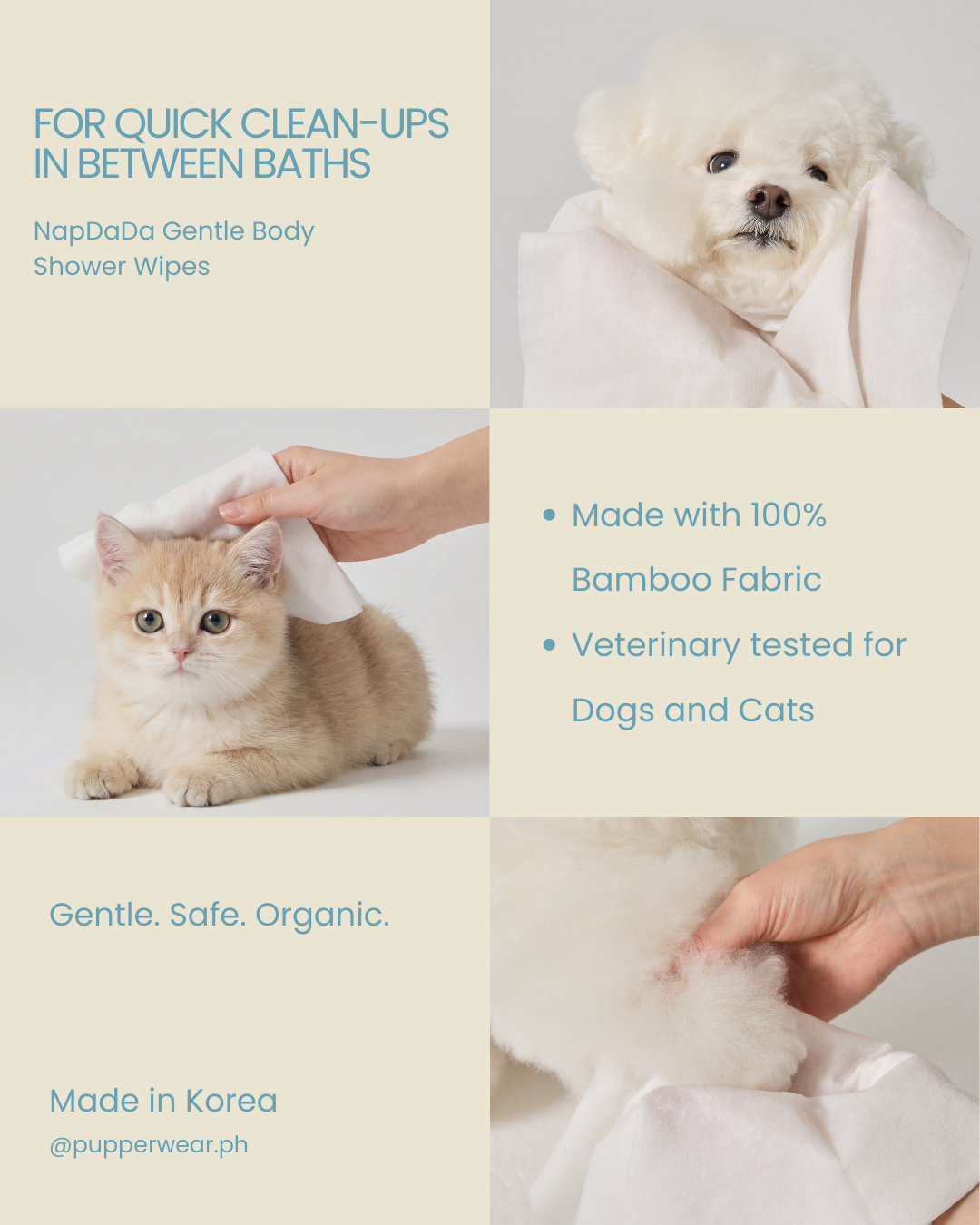 Gentle Body Shower Wipes [Pre-Order]