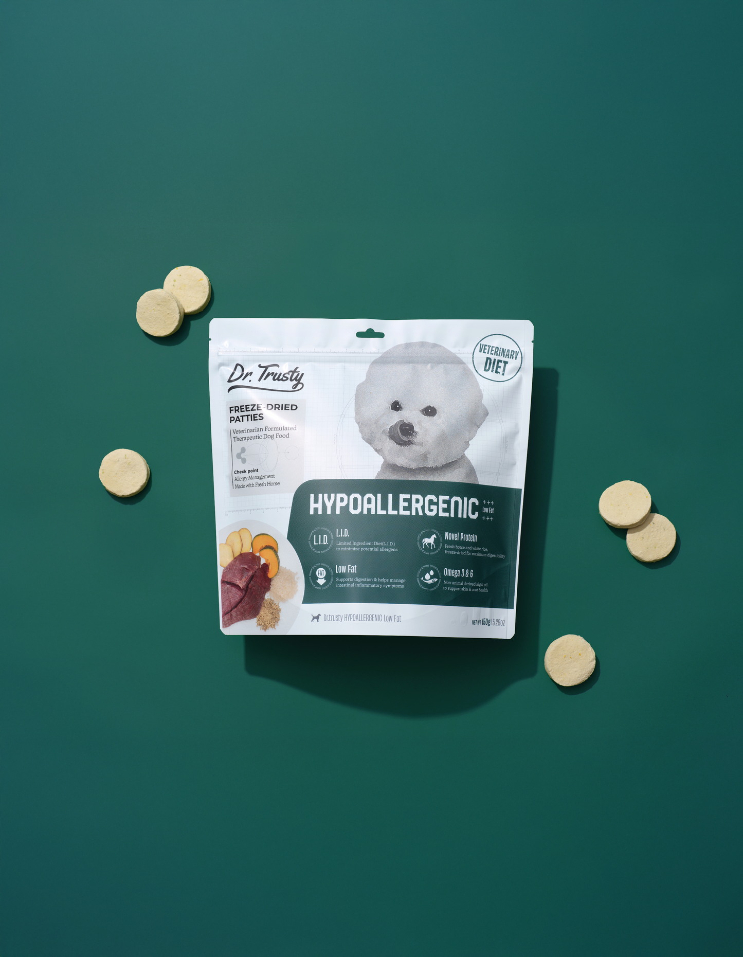 [₱9 DEAL] Dr. Trusty Freeze-Dried Patty Hypoallergenic Low Fat 9g